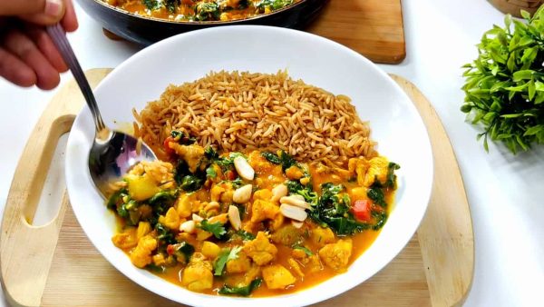 Chicken Peanut Vegetable Curry Cooking Tutorial